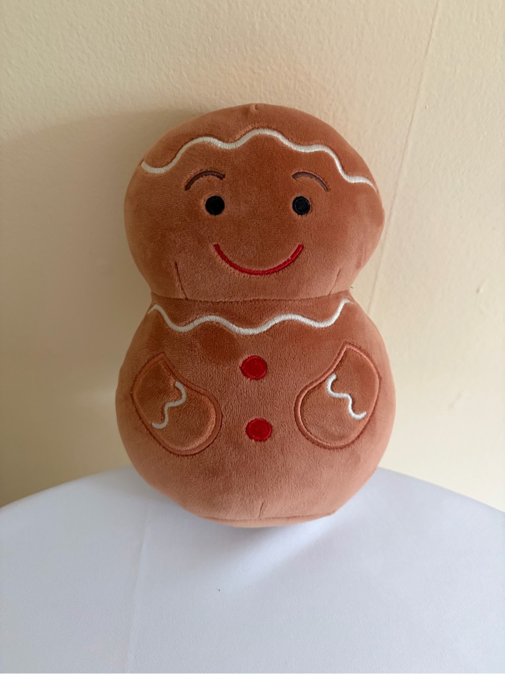 Pillowfort Brown Gingerbread Plush Pillow